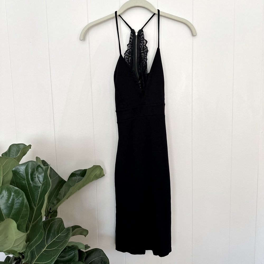 Cherry Mellow | Little Black Open Back Dress | S